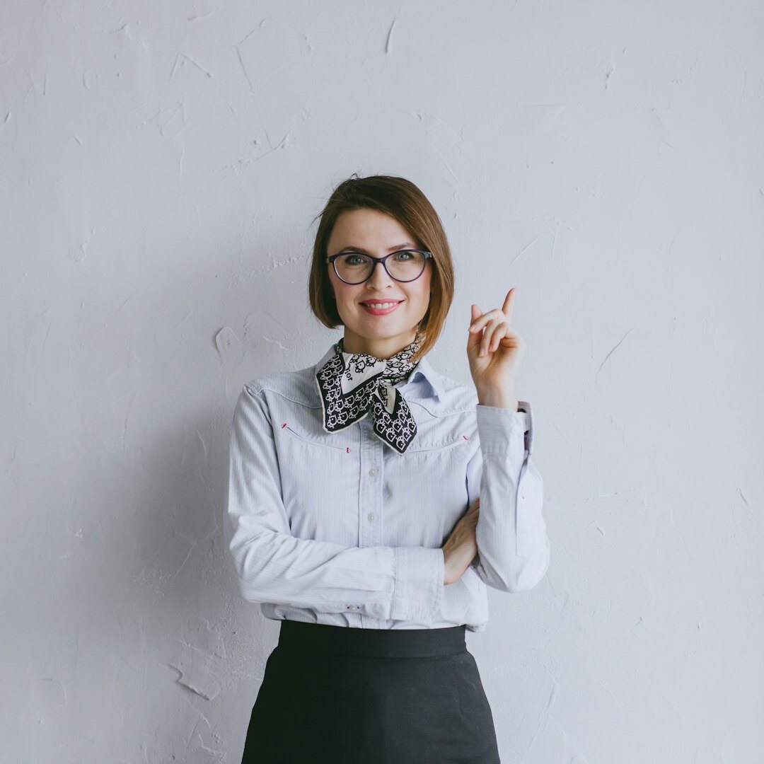 Professional portrait of a female interview coach